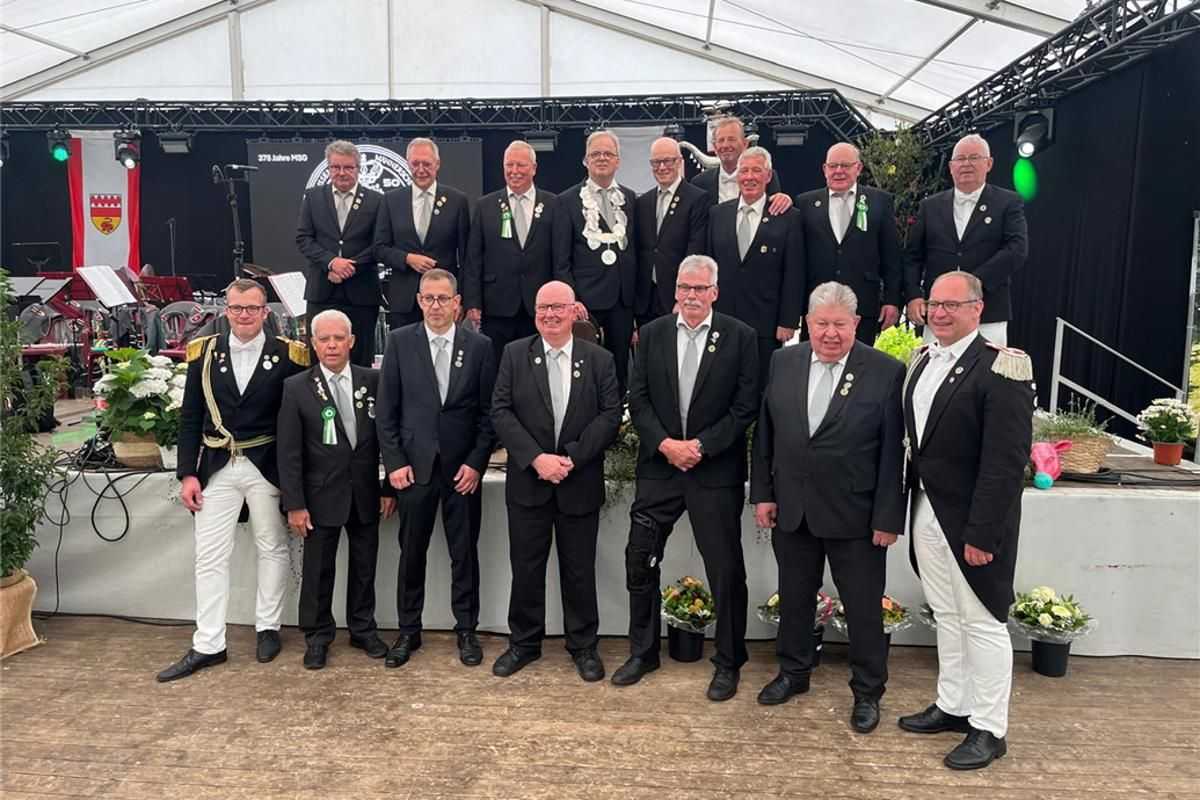 Die Jubilare, die bereits 40 Jahre in der Gilde sind. | Foto: Männerschützengilde